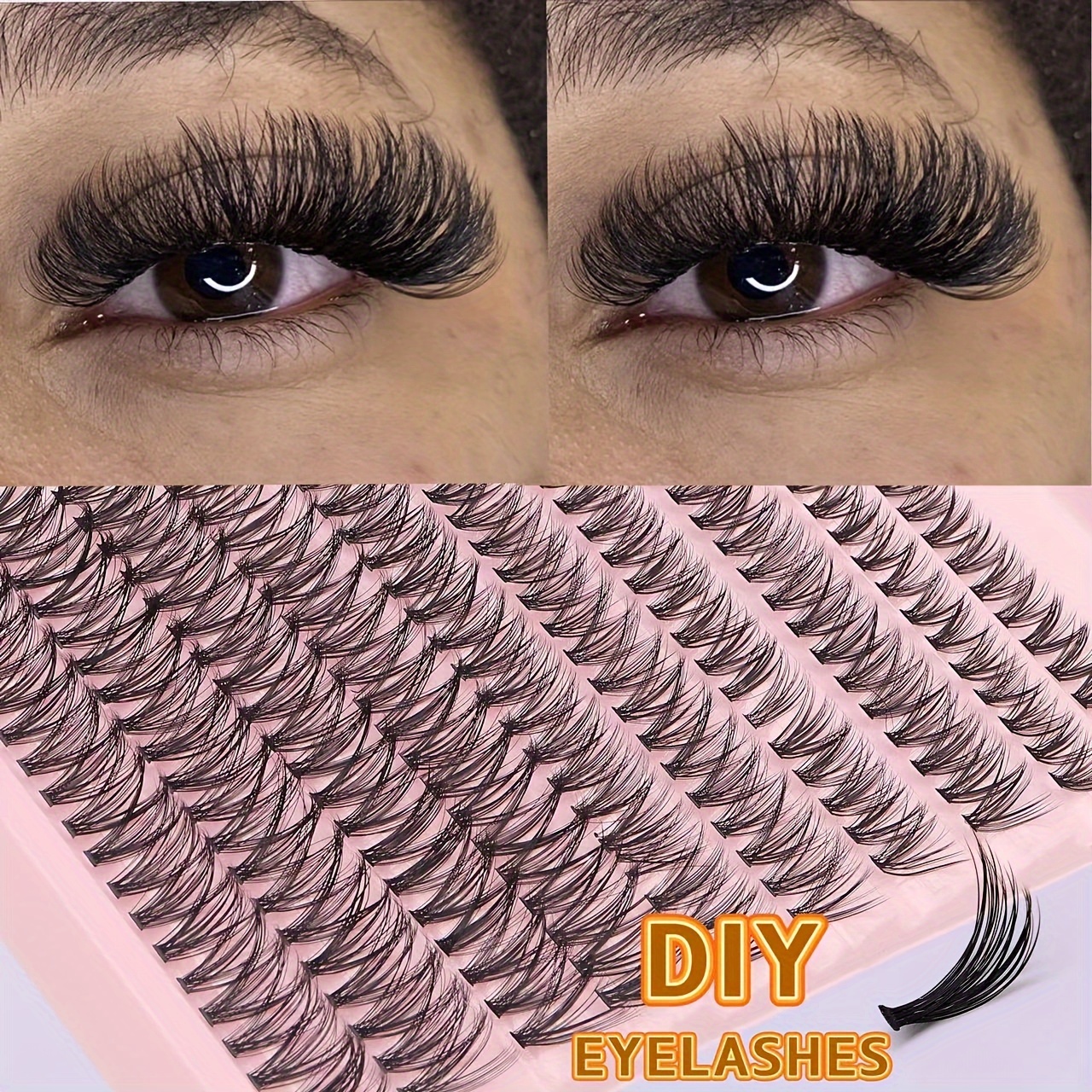 

Diy Faux Mink Eyelash Extensions - Natural Look, Wispy & Reusable D- Lashes For Beginners, 0.05mm Thickness, Various Lengths (10-12mm/13-15mm/16-18mm)