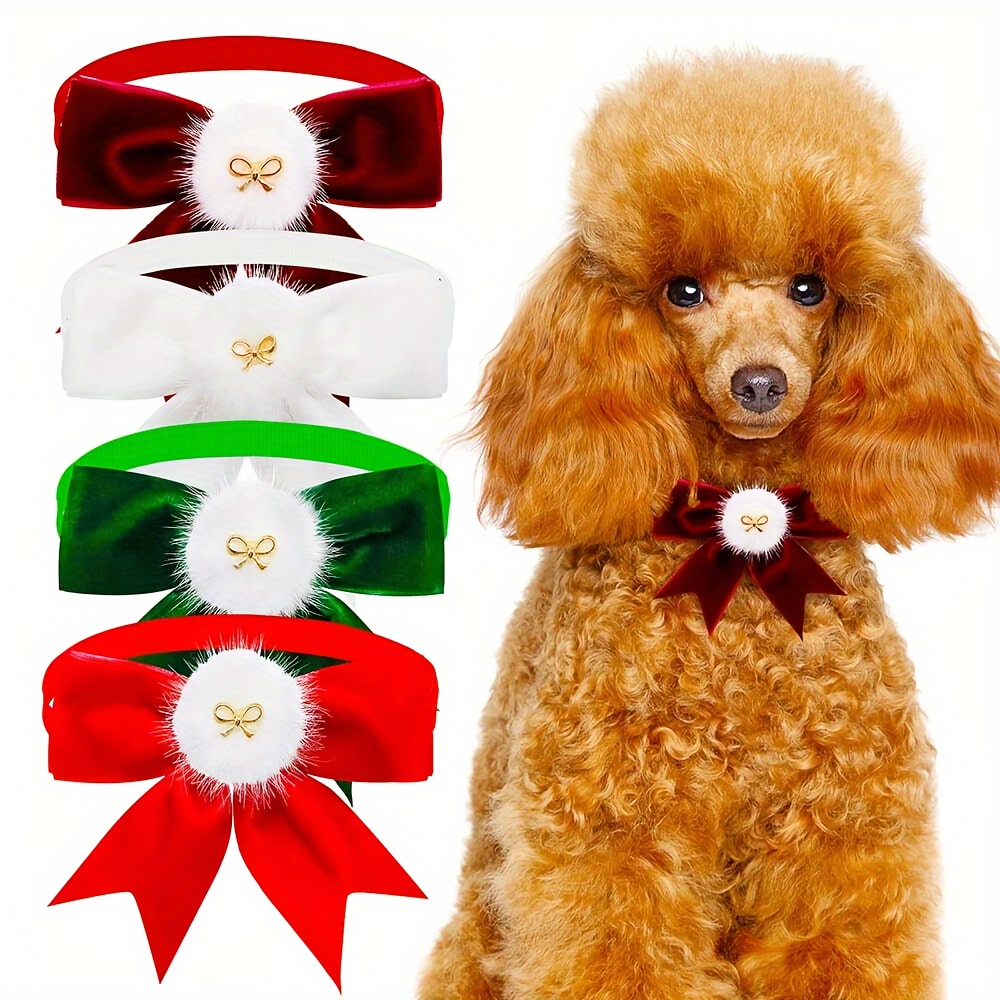 

4- Christmas Pet - Polyester Accessories For Small, , Breeds - Non-woven Decor, Battery