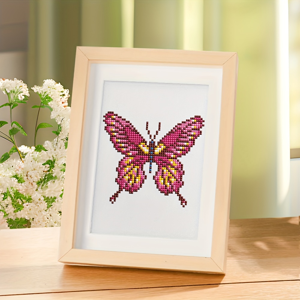 

12 Pieces, Butterfly Mini Diamond Painting, 5.9 X 7 Inches, Frameless Diamond Art Painting, Desktop Creative Mini Decoration