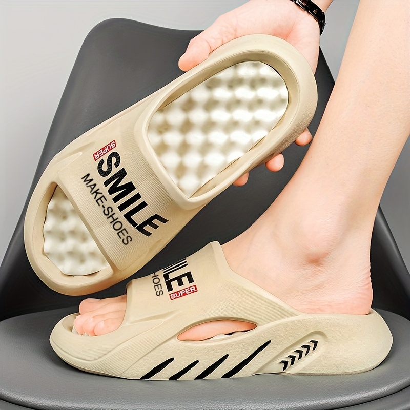 2025 summer unisex outdoor slides non slip eva sandals with   design breathable open toe   for men women durable casual slippers for   and pool   summer sandals home relaxation footwear   design flexible sole construction Product details 7