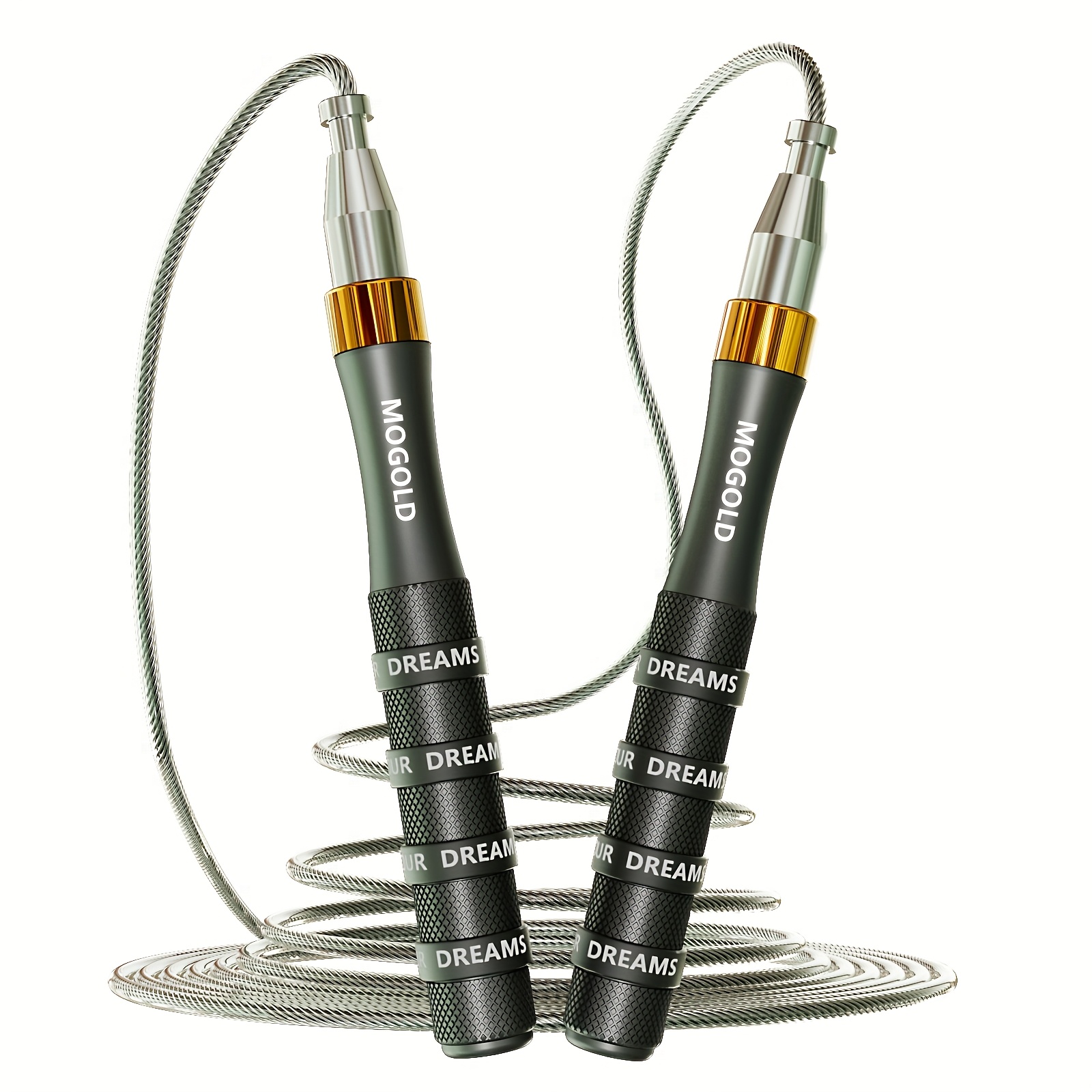Image of Sports Jump Rope Competition Jump Rope Heavy Boxing Jump Rope Professional Training Racing Jump Rope Men Women Fitness Weighted Detachable Self-locking Negative
