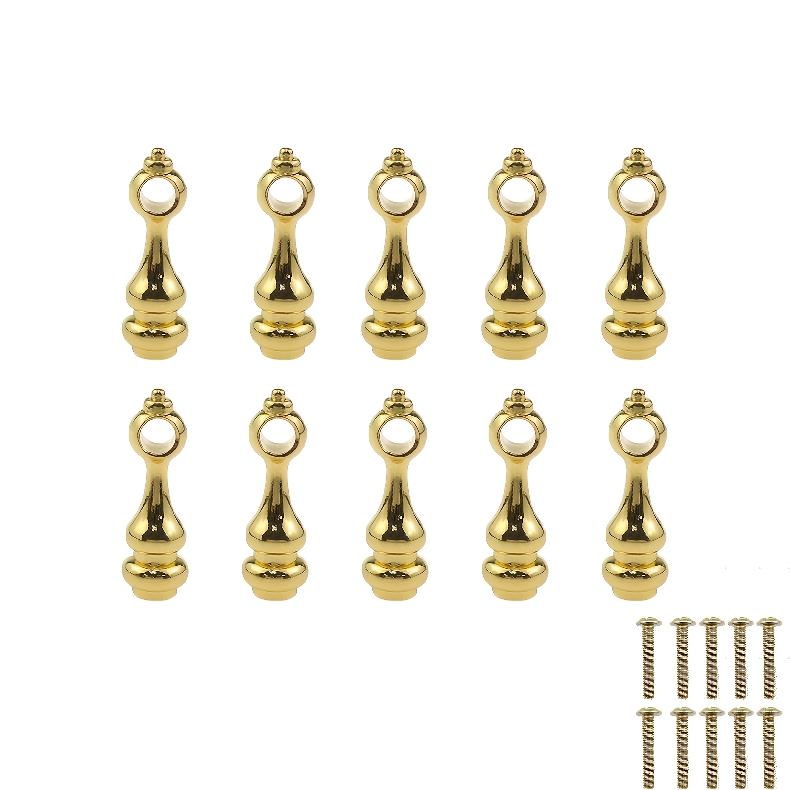 TEMU 10 Metal Shelf Rail Connectors For Glass Railings, Elegantly Decorated Cabinets And Carts, Serving As Safety Accessories For Furniture