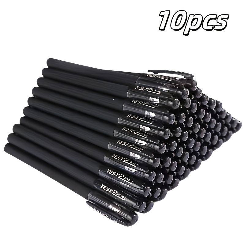 10 Gp380 Executive Gel Pens - High-quality Smooth Writing Ballpoint Pens, Black Ink, Fashionable , Suitable For Professionals, Students, Office And School Supplies, Essential For Work