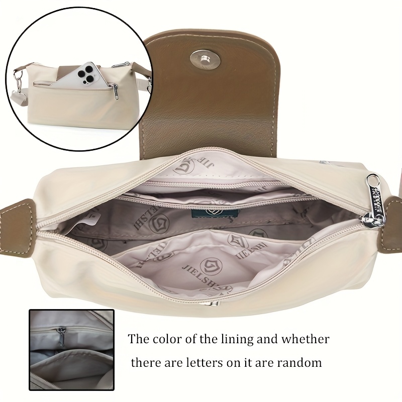 high quality nylon womens shoulder bag fashionable   small square bag lightweight mobile phone bag   crossbody bag Product details 2