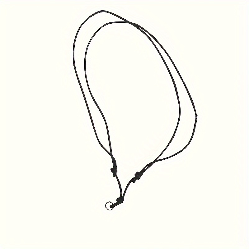 5/10pcs Adjustable Black Rope Hemp Cord String Knot Chain Necklace With Connectors For Necklace Jewelry