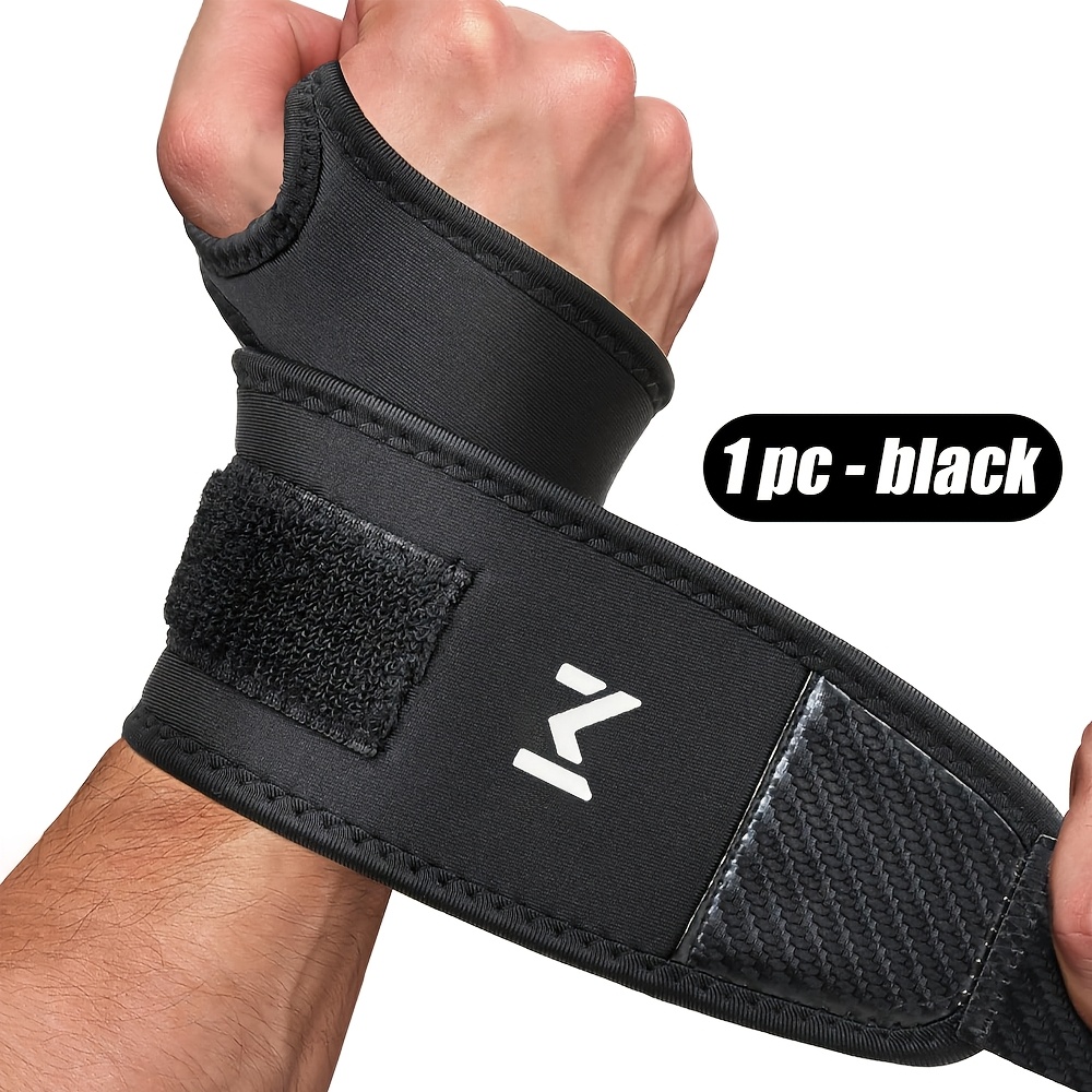 Image of 1pc Adjustable Wristband, Wrist Joint Support Compression Band, Comfortable And Breathable, Suitable For Men And Women's Sports Fitness And Daily Life, Fits All