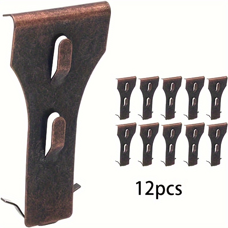 TEMU 12/25pcs Crochets de mur en brique pour patio extérieur, crochets de brique trous, clip de suspension de brique, crochets de brique