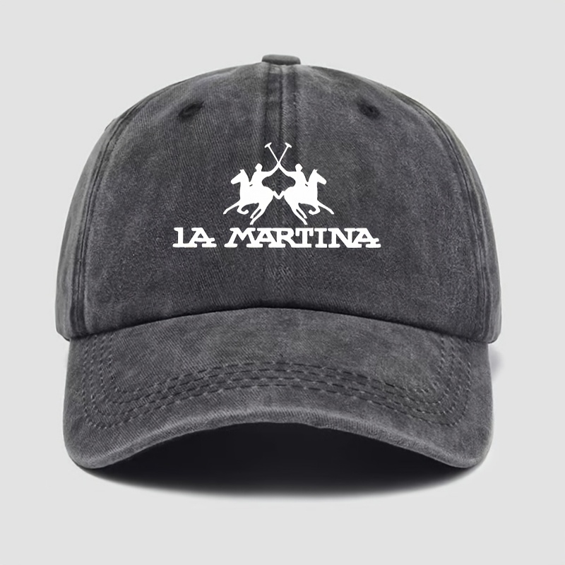 

Adjustable Baseball Cap With La Martina Print, Suitable For Outdoor Trips, Camping, Sun Hat, Parties, And Hip-hop For Men Women.