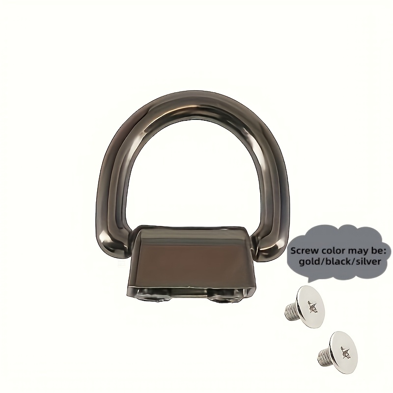 TEMU 8 Sets Of Adjustable D-ring Bag Clips - Durable Metal Buckles For Secure Fixation And Twist Lock Mechanism, Suitable For Handicrafts, Handbags,