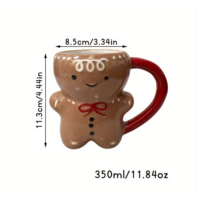Gingerbread Man Mug, Christmas Mug, Christmas Gift, Gingerbread Man Coffee Mug, Christmas Coffee Mug, Gingerbread Man Gift, Ceramic Mug