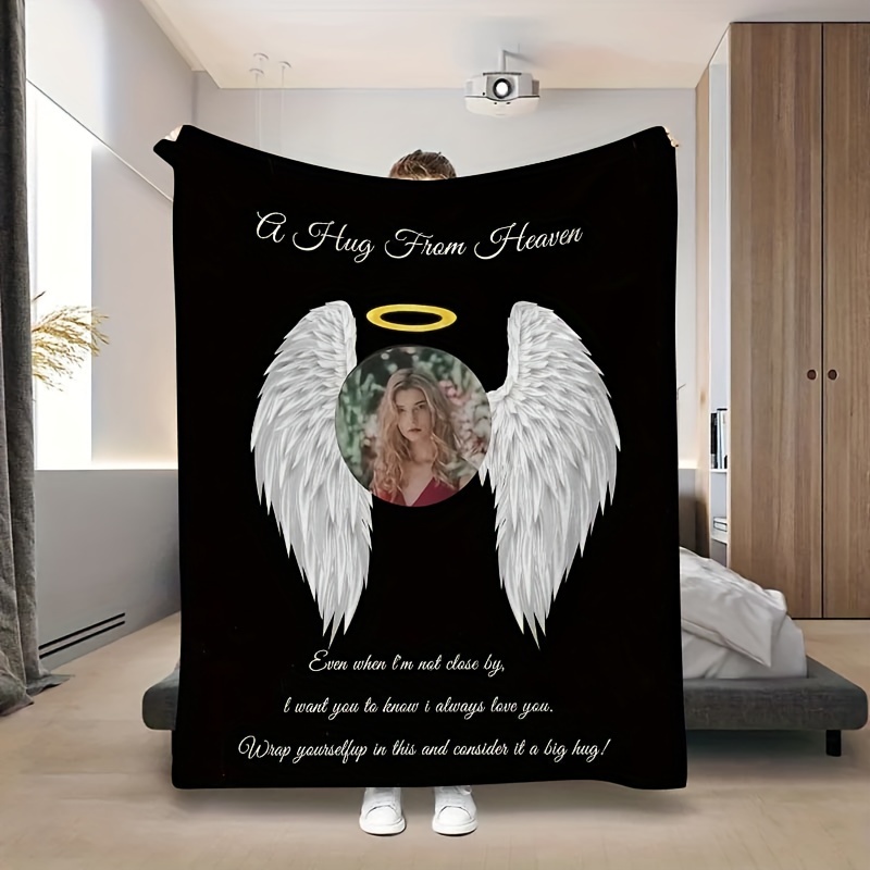 

Blanket, 1pc, Personalized , "a Hug " , , , Printed, All , , Polyester, , , 200-250g Weight, Home & Kitchen Bedding, Small , Nap Blanket