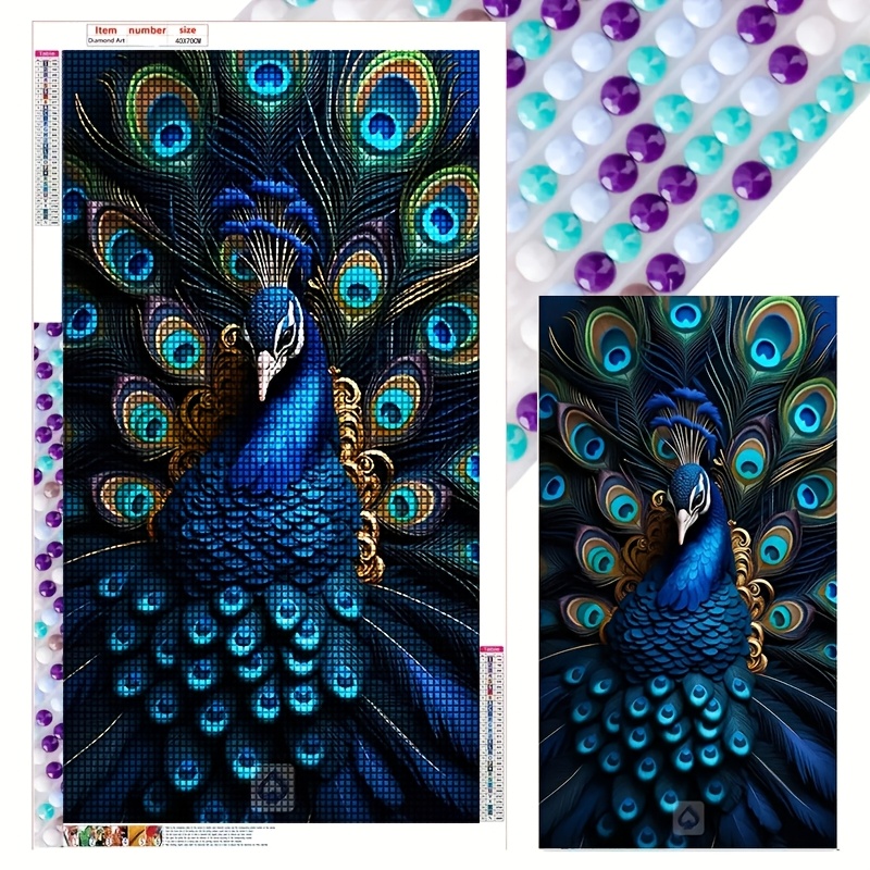 

1pc Large 5d Diamond Painting Kit, 15.7x27.6 Inches, Drill Mosaic Art Set, Vibrant Animal Theme With Beads, Ideal For Beginners And Craft Enthusiasts, Home Wall Decor, Decor