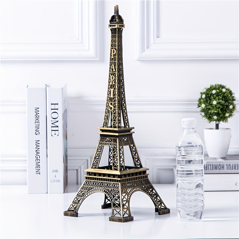 

1pc, 32cm/12.6in Paris Eiffel Tower Decor Metal Craft, Tabletop Decor, Wedding Party Dinner Table Centerpiece Decor, Birthday Gift