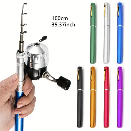 all pen fishing poles Pocket Telescopic Mini Rod And Reel In 6 Colors. The Fishing Nook Lure Rating 2023 Pocket Size Fishing Rod