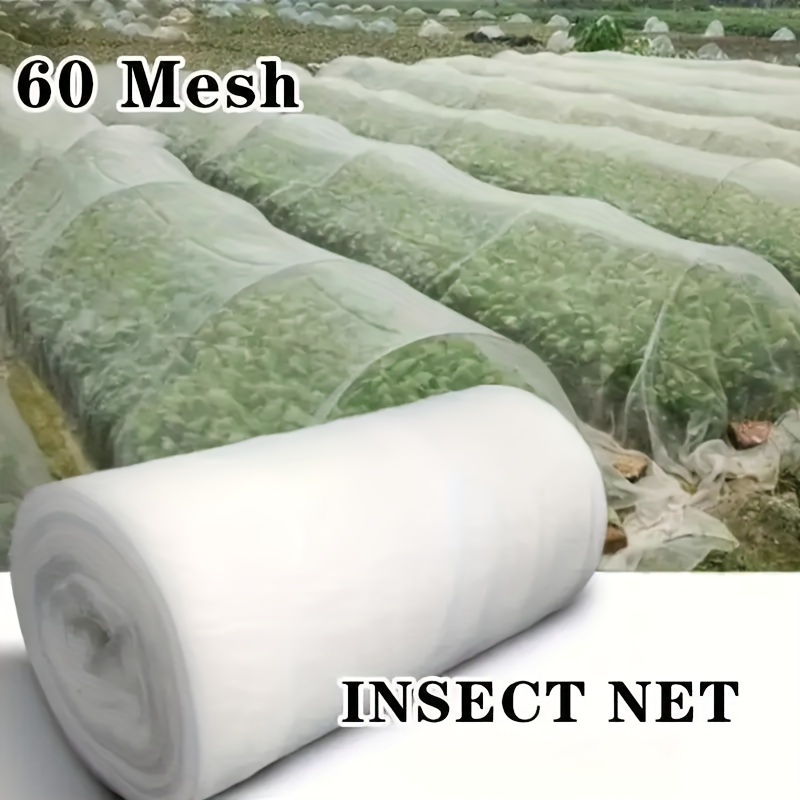 

1 Pack, 60 Mesh Transparent Pet Insect Mesh, For Garden Protection, Plant Cover For Vegetables, Flowers And Fruit Care, Greenhouse Pest Control Mesh