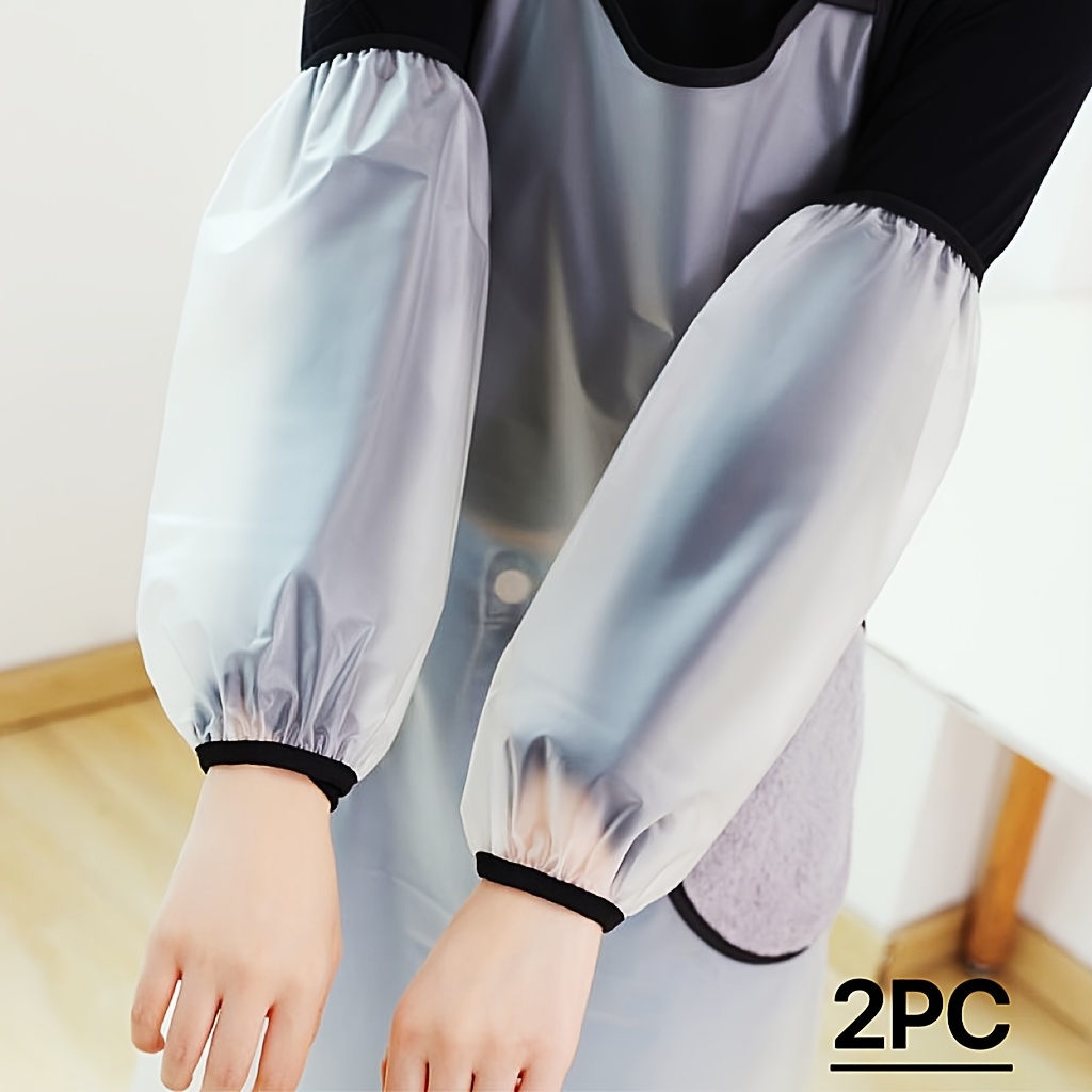 E-shop 2 Stück TPU Transparente Hüllen, Robuste, Verschleißfeste Ärmel für Damen und Herren, Geeignet für Friseur, Küchenreinigung, Gastronomie usw.