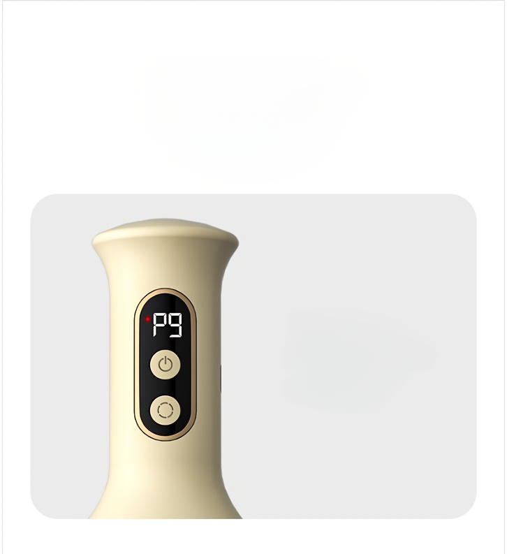 9-Speed Adjustable, 8-Silver Bead Scraping Instrument for Legs, Back & Arms - USB Rechargeable, 1200mAh Lithium Battery, Massage Device with Digital Display, Massage Device|Modern Aesthetic|Adjustable Intensity