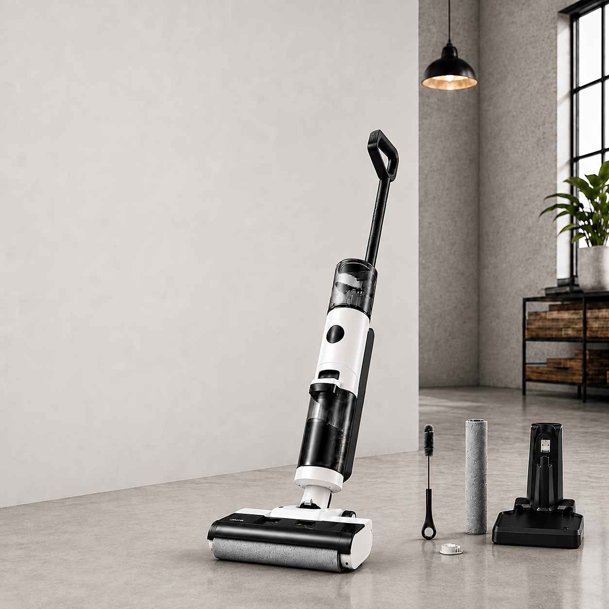 Image of Jonr Ed12 Wet And Dry Vacuum And Mop -one Machine - Lightweight, One-button Self-cleaning, -to-edge Cleaning, High , , Superior Cleaning Power, No Tangling, Household Intelligent Floor Scrubber