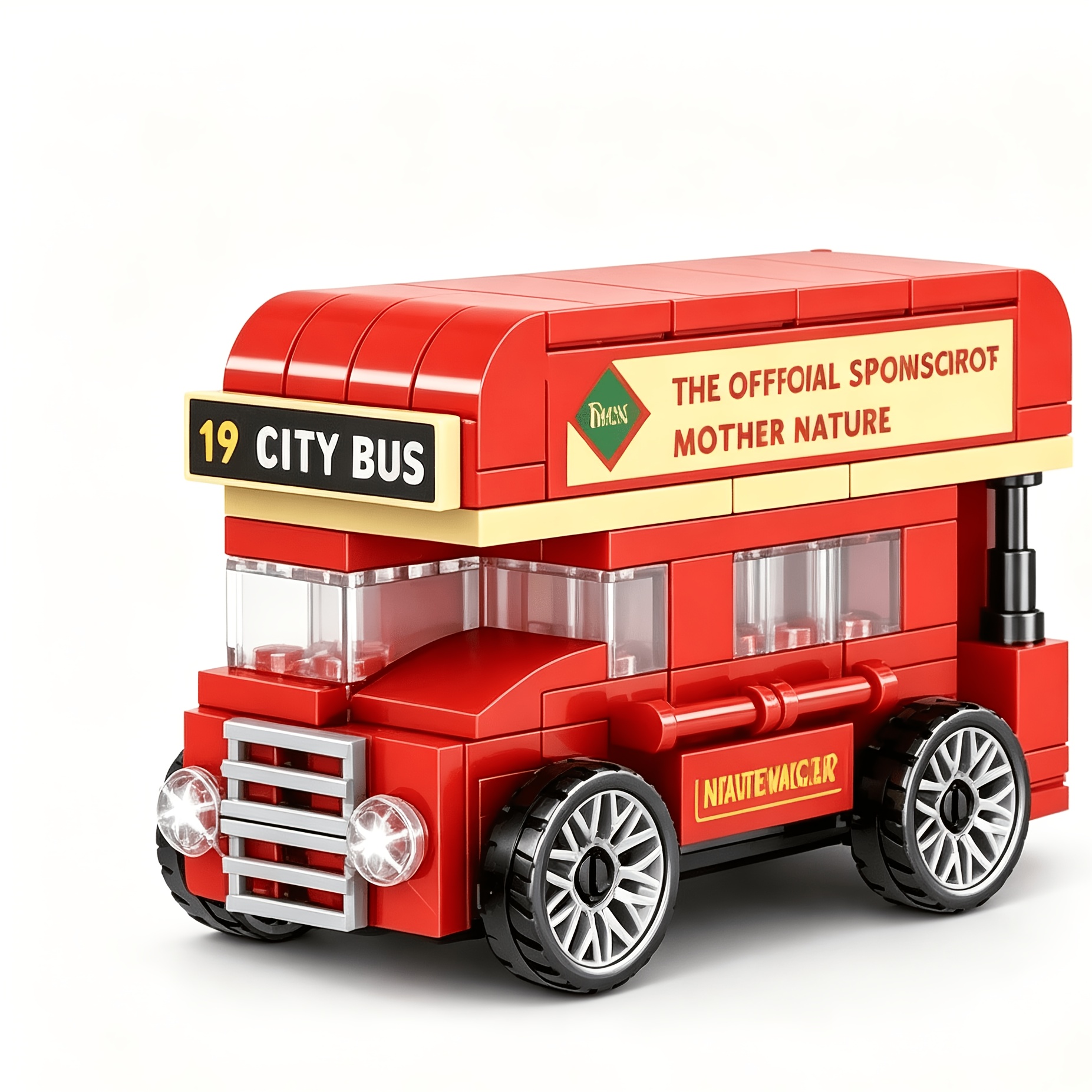 City Vehicle Building Block Model, Vintage Design