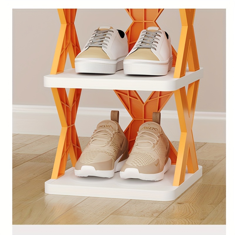 

2/7 Tiers Shoe Rack Shoe Shelf Shoe Storage Organizer For Entryway, 24-30 Pairs Metal Shoe Rack Taller Shoes Boots Organizer