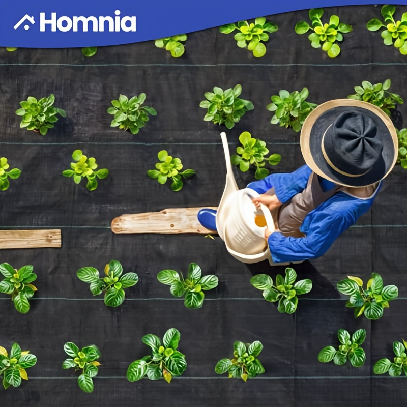 

Homiflex 6.5x300ft 3.2oz Barrier Landscape Fabric, Heavy Duty& Durable Block Gardening Mat