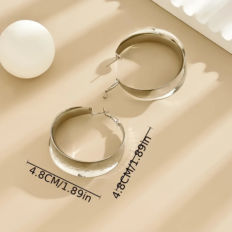Stylish Silvery Textured Earrings for Daily Wear