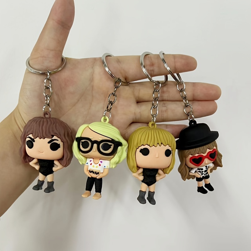 

Ts Funky Silicone Keychain - Unisex Car & Backpack Charm, Perfect Gift For Swifties