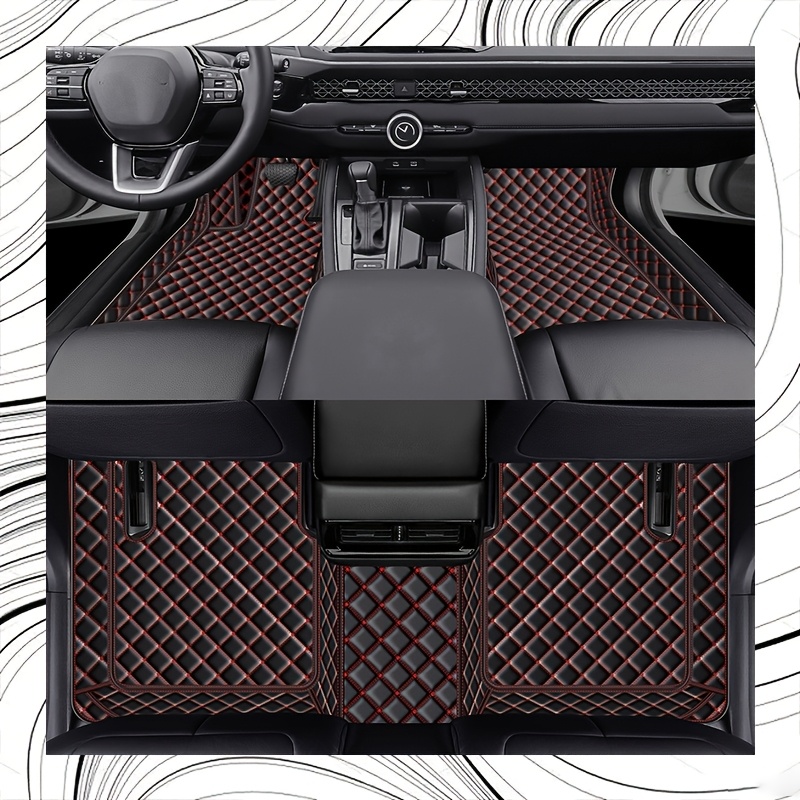 TEMU For L 2016-2021 Model 5-seater Floor Mats | 3pcs | Left-hand Drive | Pu Leather | Use | | 360Â° High | And Clean | Car Interior Accessories |