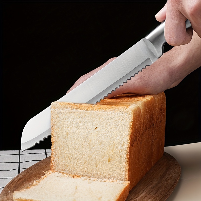 Generic Couteau à pain en acier inoxydable/ Scie à gâteau /Outil de  tranchage de gâteaux, cuisson de Toast / couteau à dent grossière et Fine à  prix pas cher