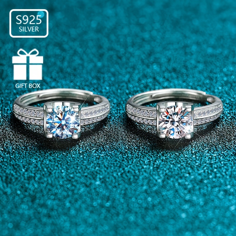 925 Silver Bull Head Ring with Zirconia - Wedding Proposal & Engagement