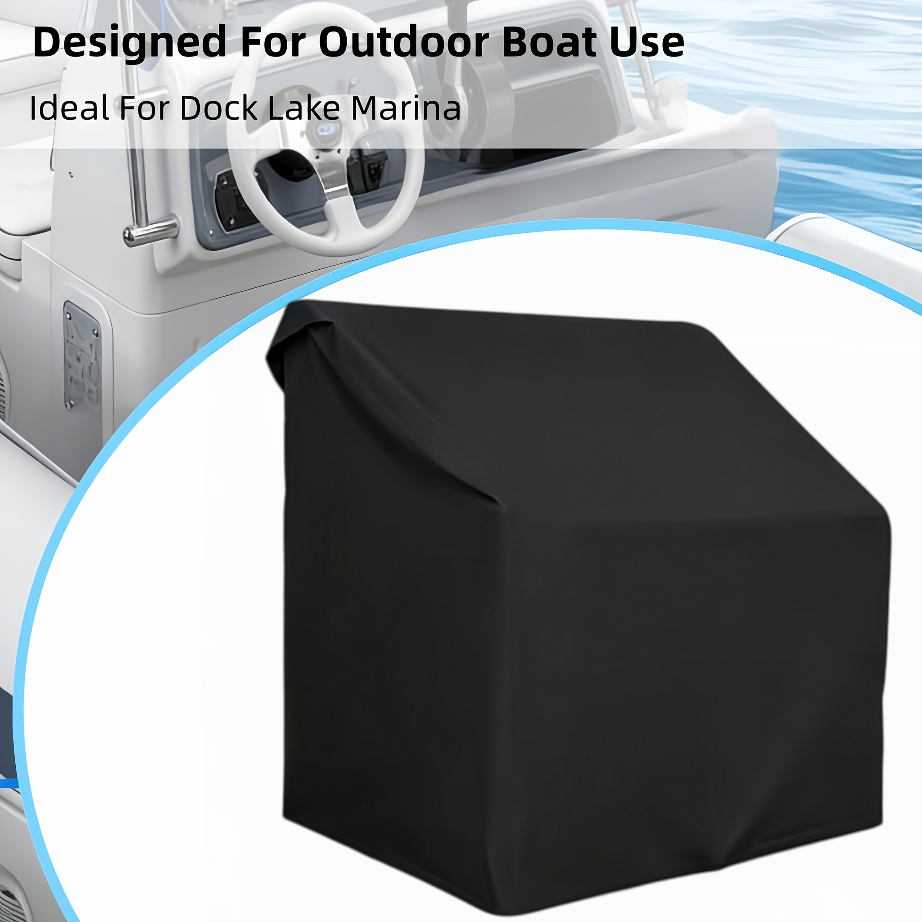 Boat Center Console Cover in 420D Oxford Fabric