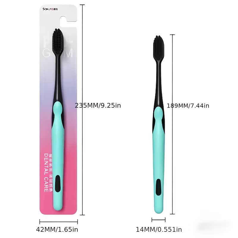 Soft Bristle Cleaning Toothbrush Set, Random Colors