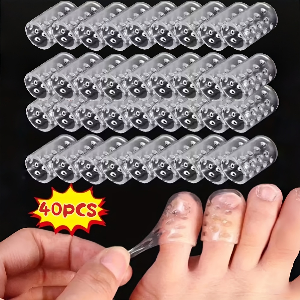 40pcs Of Transparent Finger And Toe Protectors, Soft And Skin-friendly, Ideal Purposes