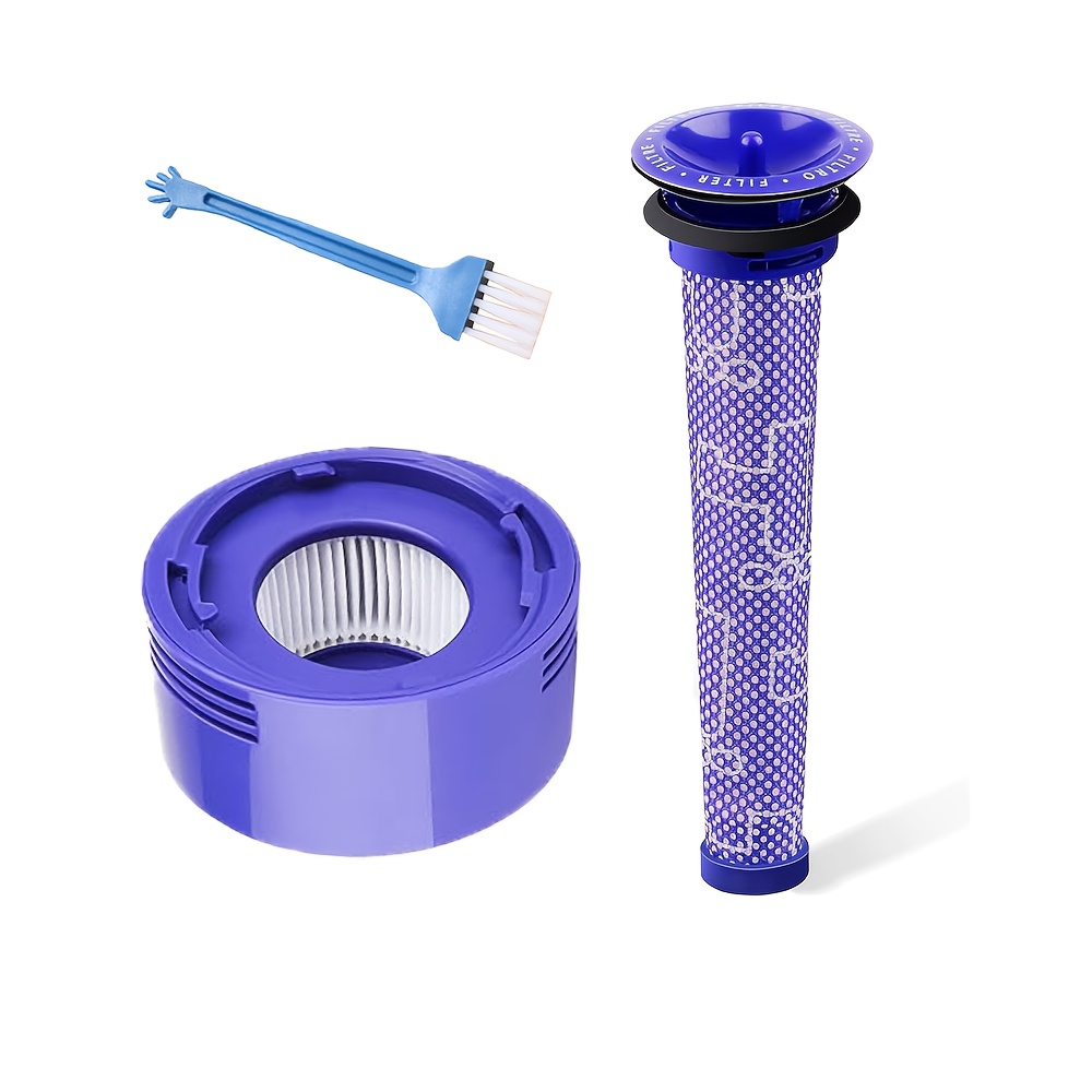 TEMU Juego de 3 piezas, compatibles con aspiradoras V7/V8, piezas de repuesto, filtro frontal, red de filtro, de filtro HEPA, compatibles con