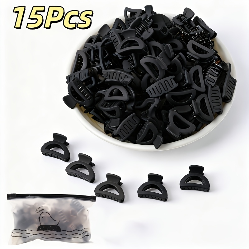 TEMU 5/10/15pcs Half-circle Hair Claw, Women's Tool, Suitable For Casual And Formal Occasions, Fashionable And Casual Hair Accessory, Easily Half-up