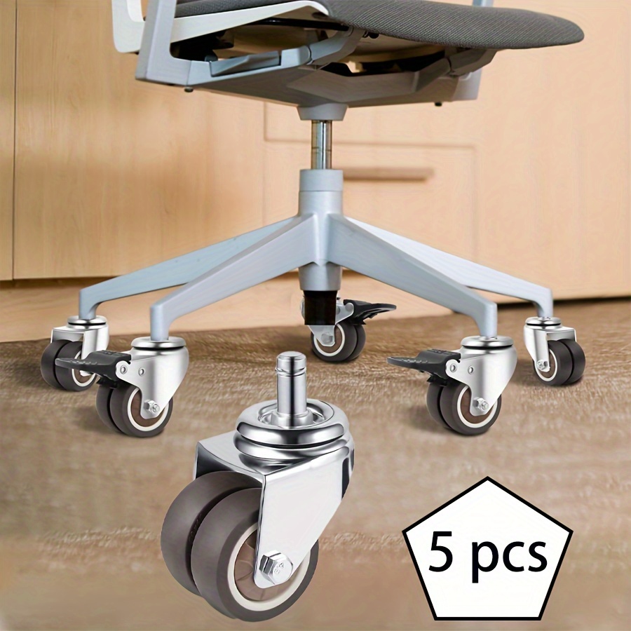 bürostuhl rollen ersatz (5er set) hartholzböden teppich