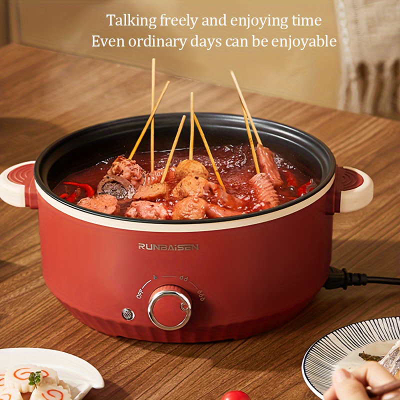 large capacity home car electric cooking pot electric pot multi functional cooking pot integrated pot   non stick electric   pot electric steamer details 2