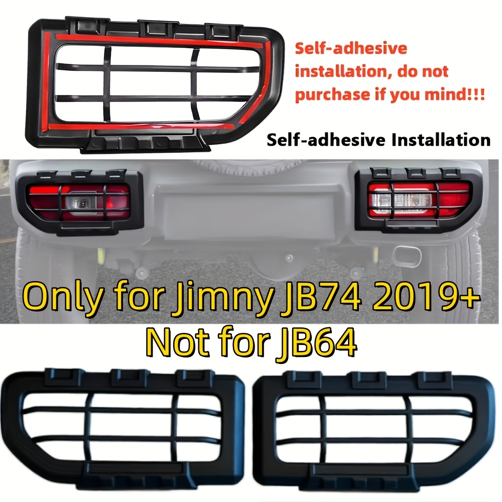 TEMU 2pcs Car Rear Tail Light Lamp Cover For For Jb74 2019 2020 2021 2022 2023 2024 Exterior Additions Guards Decoration Gravel Shield