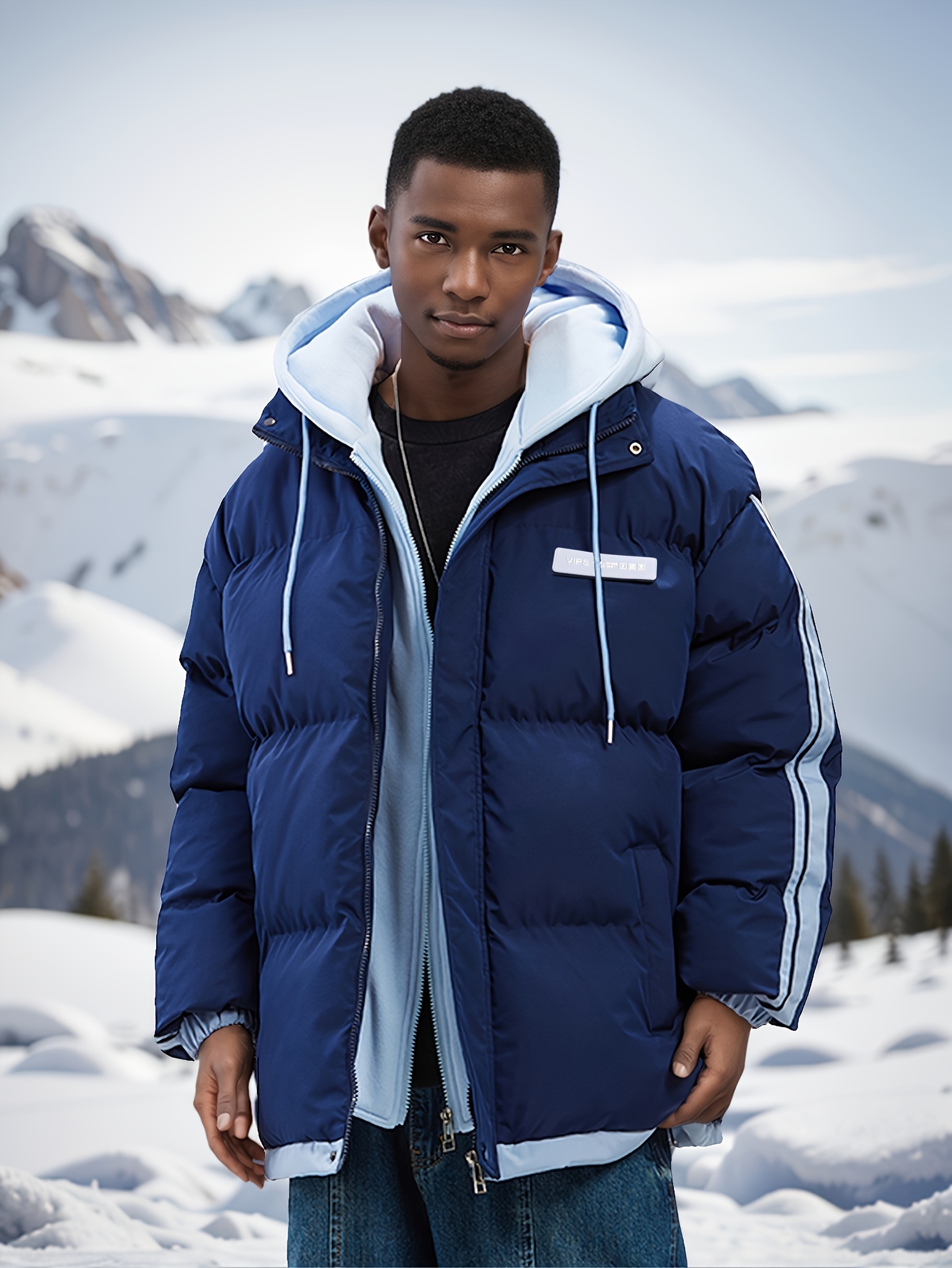 manteau homme ski chaud coupe vent veste sport épaisse Temu France