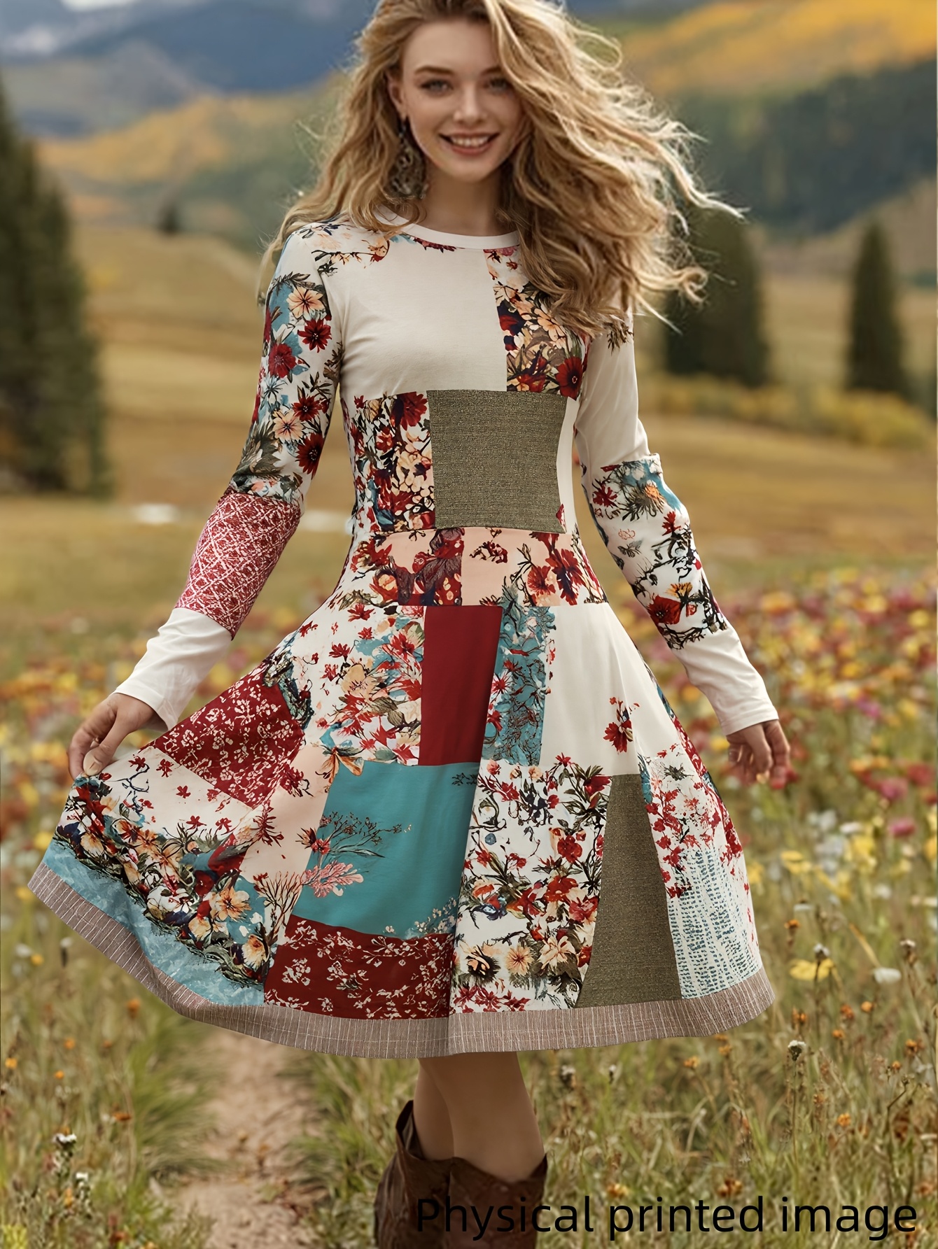 gypsy style dresses sold on Temu New Zealand