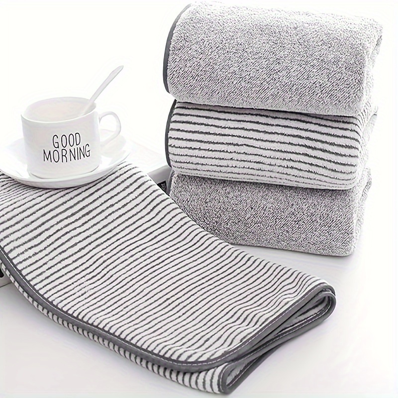 

55" X 29" Oversized Bath Towels Bamboo, Microfiber Shower Towel For Body, Towel Sets For Bathroom Clearance, Super Absorbent & Quick-dry Towel Washcloths For Gym Home Hotel Office Travel (grey)