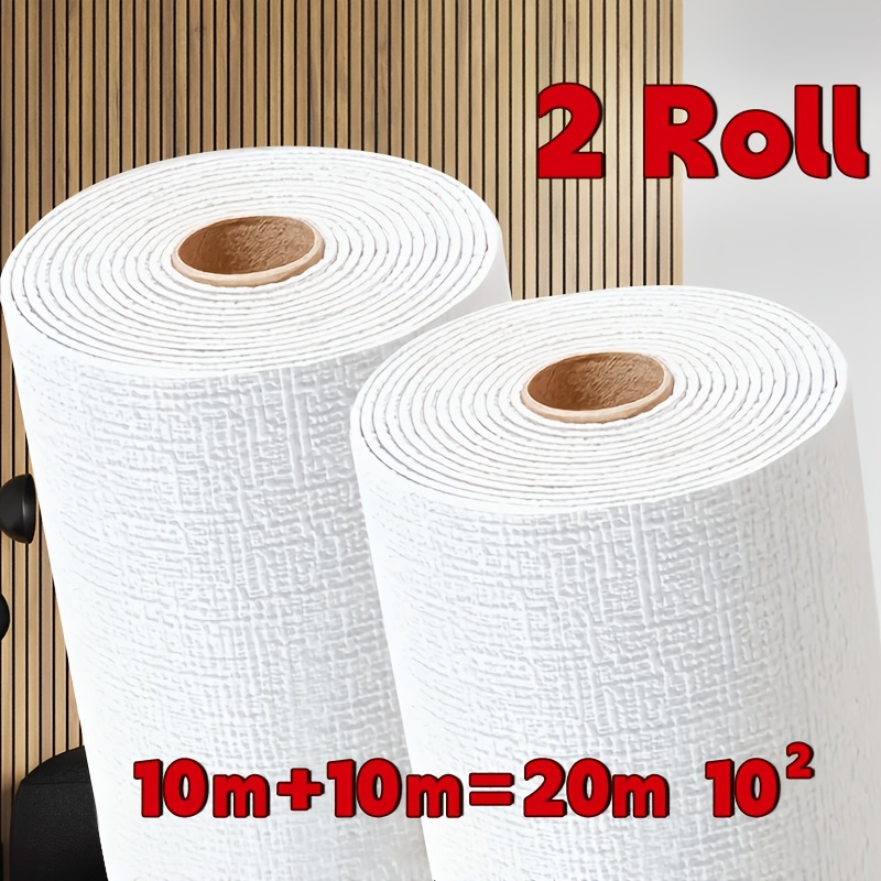 

2 Rolls Self-adhesive 3d Foam Wallpaper - Waterproof & Moisture-proof Peel And Stick Wall Panels, Easy To Clean And Cut, Textured For Living Room, Kitchen, Bedroom, Office Decor