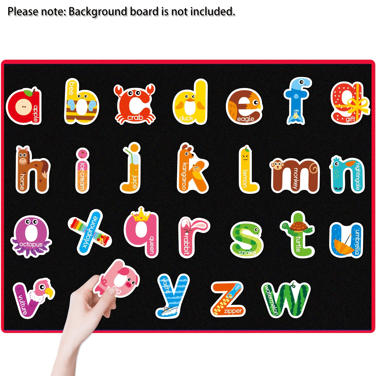 Animal Alphabet Felt Learning Set for Kids