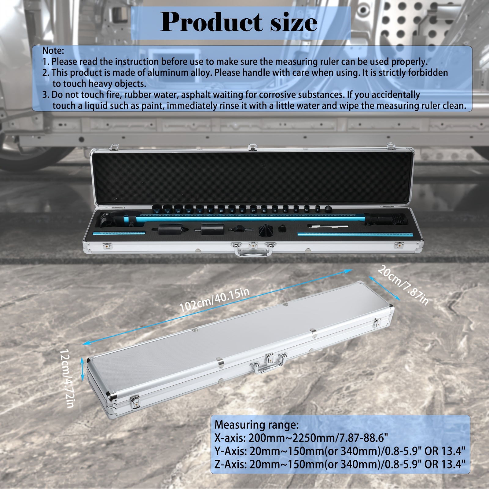 2D Auto Body Measuring System for Car Body Collision Repair