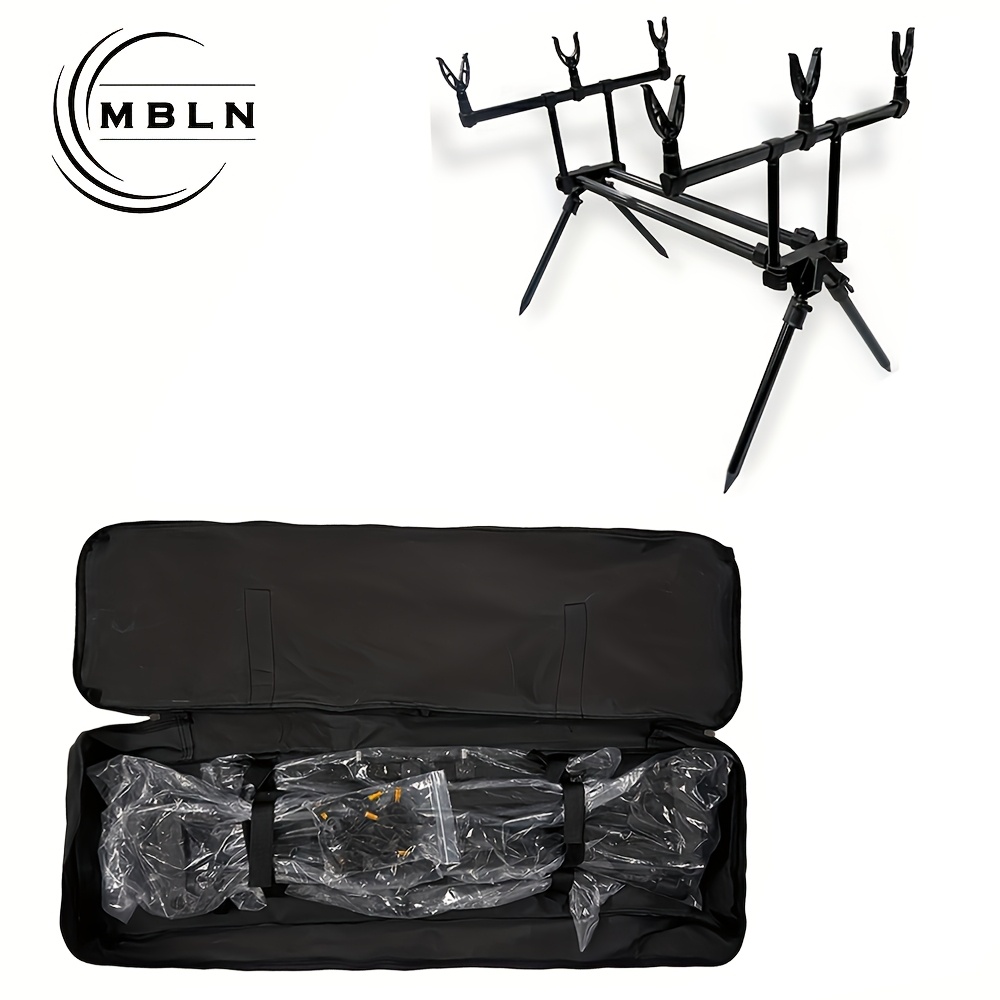 E-shop MBLN Aluminiumlegierung Karpfenruten-Pod Verstellbarer Angelrutenständer | 3-Ruten-Halter Stativ mit Tragetasche für , Hecht & Grundangeln