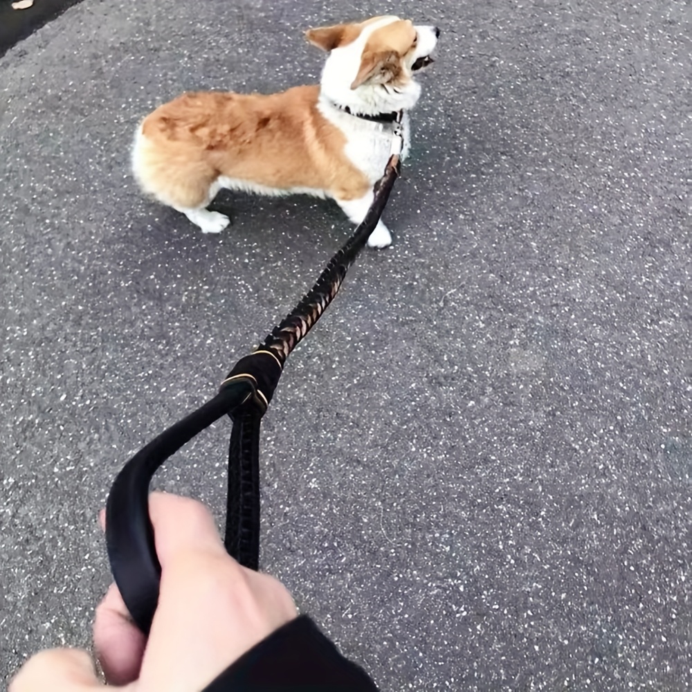 Cowhide Traction Leash, Soft and Comfortable Design