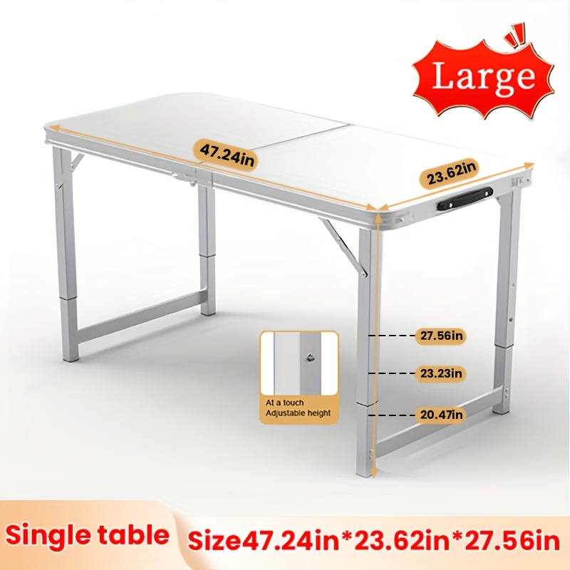 outdoor folding table camping table portable aluminum Temu