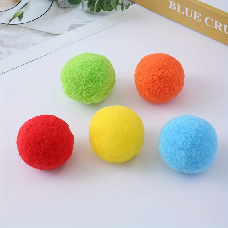 

/100pcs Pet Plush Ball - Cat Teaser Toy For Cat Interactive Supplies