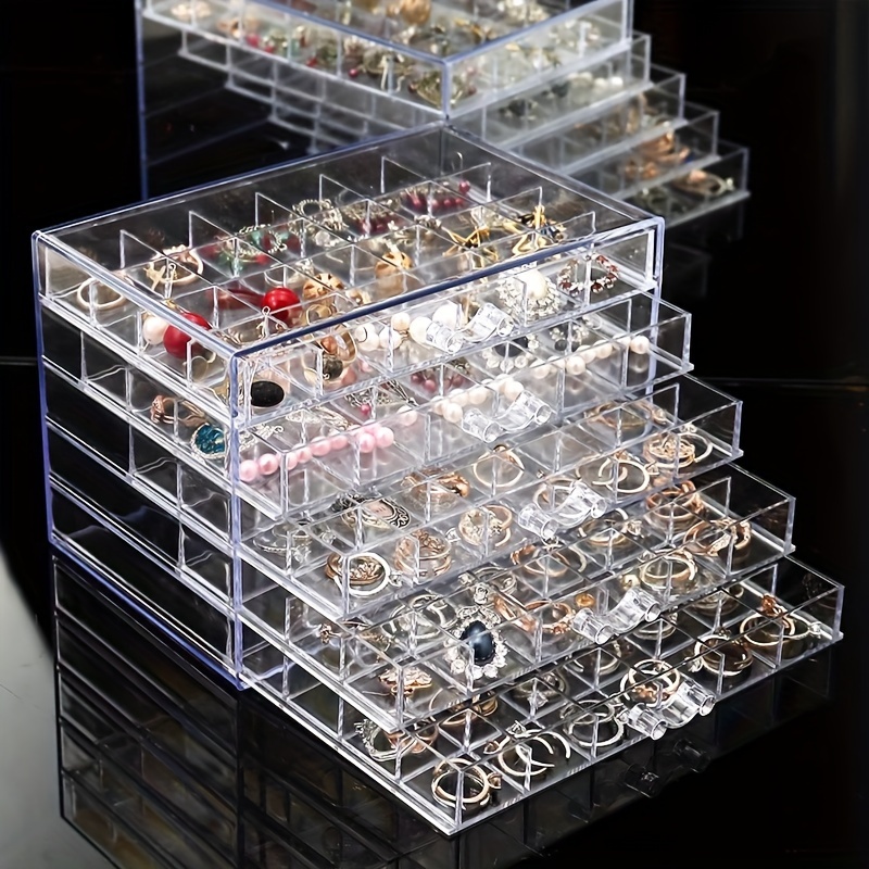 

[customer ] [customer ] Earring And Earring Storage Box, Jewelry Storage Box, 5 Jewelry Display , 120 Jewelry Box, Diy , Beading Storage, Beading&jewelry Making