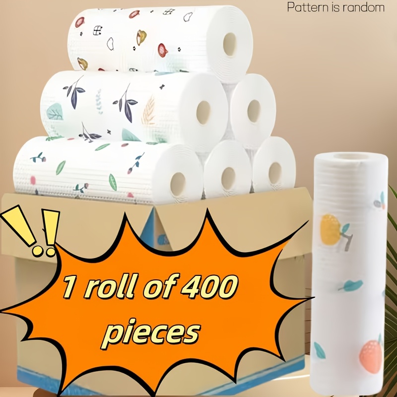 TEMU 400/200pcs Reusable Kitchen Cleaning Cloths, Washable Multi-functional Towels, Lazy Cleaning Cloths, Household Wiping Towels, Easy-to-clean